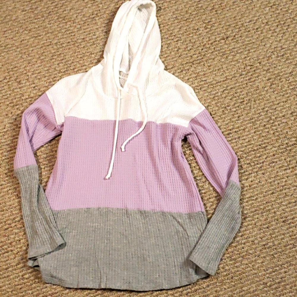 Pulse Boutique waffle knit hoodie XS